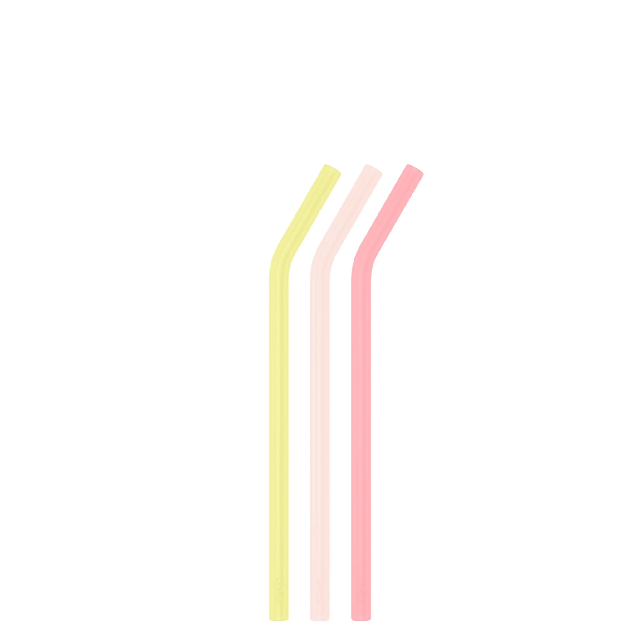 bkr LEMONADE STAND LITTLE STRAWS 500ML (16OZ) SET OF THREE