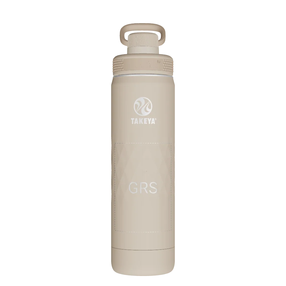 Takeya Sport Water Bottle - 22oz Almond Spout - Model 51320-TAKEYA-SPORT-WATER-BOTTLE-CUSTOMIZED-295-22OZ-ALMOND-SPOUT