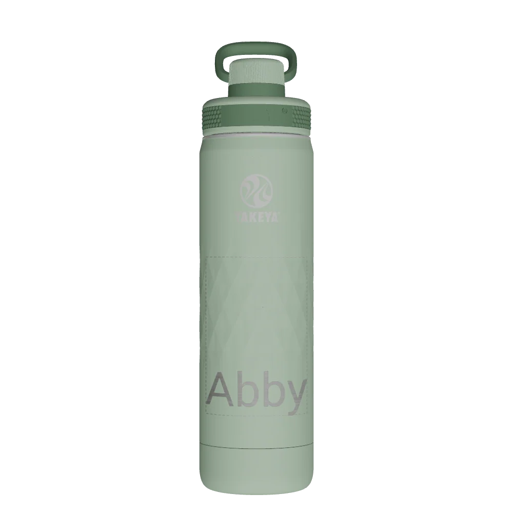 Takeya Sport Water Bottle - 22oz Eucalyptus Spout - Model 51318-TAKEYA-SPORT-WATER-BOTTLE-CUSTOMIZED-189-22OZ-EUCALYPTUS-SPOUT