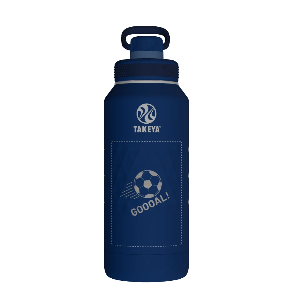 Takeya Sport Water Bottle - 32oz Indigo Spout - Model 51332-TAKEYA-SPORT-WATER-BOTTLE-CUSTOMIZED-214-32OZ-INDIGO-SPOUT
