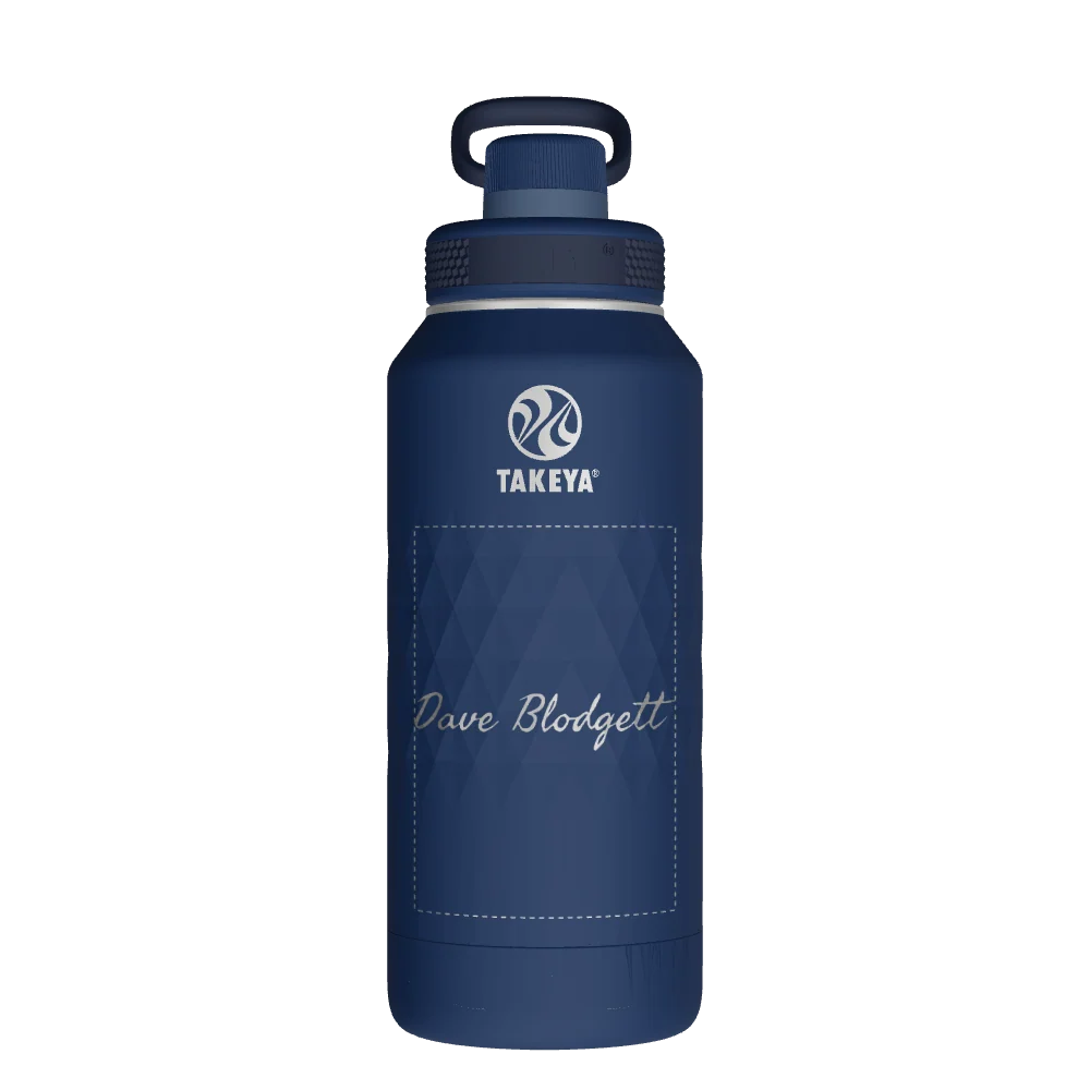 Takeya Sport Water Bottle - 32oz Indigo Spout