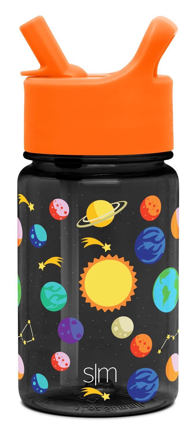 Simple Modern Summit Kids Plastic Water Bottle with Straw Lid - 12oz Solar System