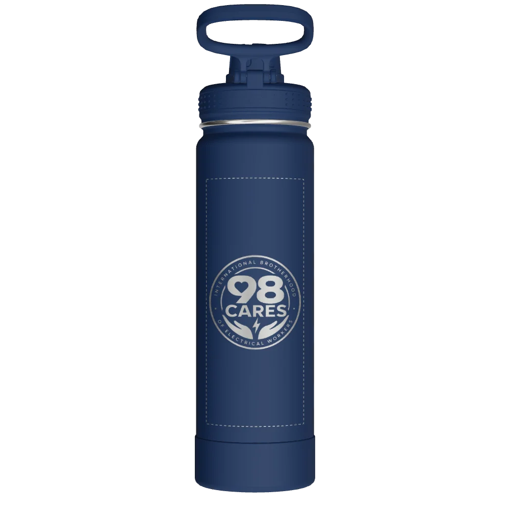 Takeya Actives Water Bottle With Spout Lid - 22oz Midnight - Model 50297-TAKEYA-ACTIVES-WATER-BOTTLE-WITH-SPOUT-LID-CUSTOMIZED-69-22OZ-MIDNIGHT
