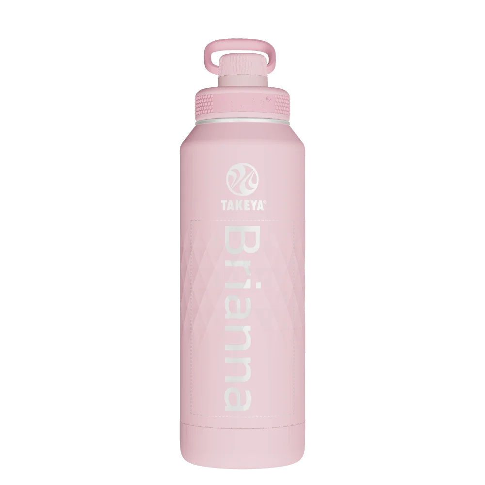 Takeya Sport Water Bottle - 40oz Peony Spout - Model 51353-TAKEYA-SPORT-WATER-BOTTLE-CUSTOMIZED-152-40OZ-PEONY-SPOUT