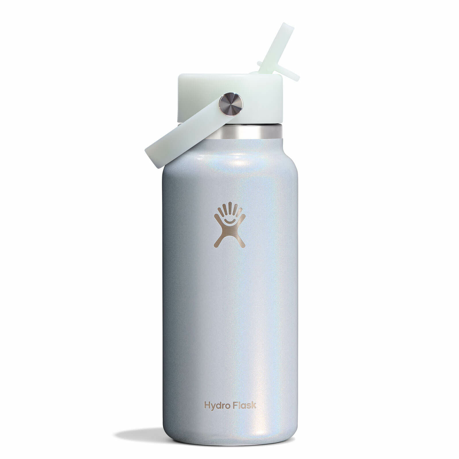Hydro Flask 32 oz Wide Mouth with Flex Straw Cap - Glimmer Blue