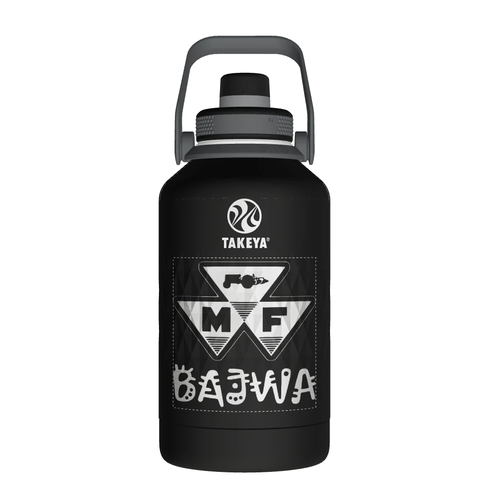 Takeya Sport Water Bottle - 64oz Obsidian Spout - Model 51363-TAKEYA-SPORT-WATER-BOTTLE-CUSTOMIZED-212-64OZ-OBSIDIAN-SPOUT