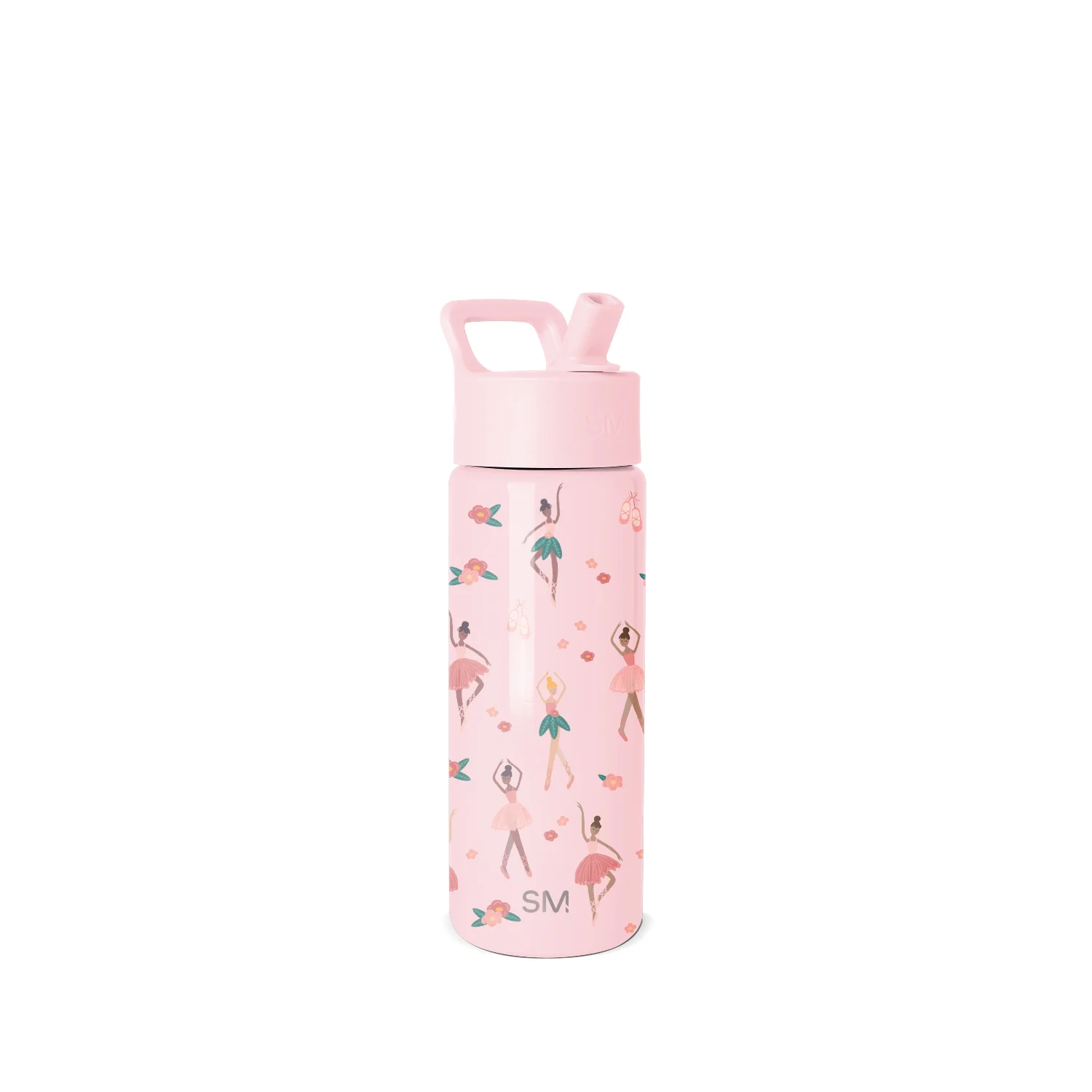 Simple Modern Summit Kids Water Bottle with Straw Lid - 18oz Pink Ballerina