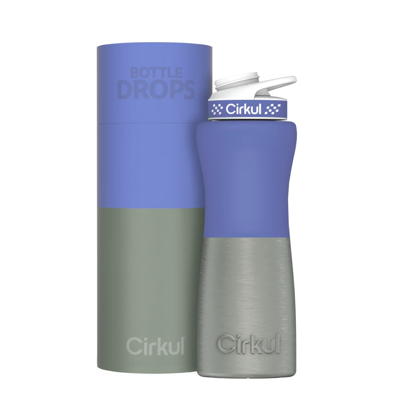 Cirkul Limited Edition: 22oz. Plum Stainless Dip Bottle & Lid