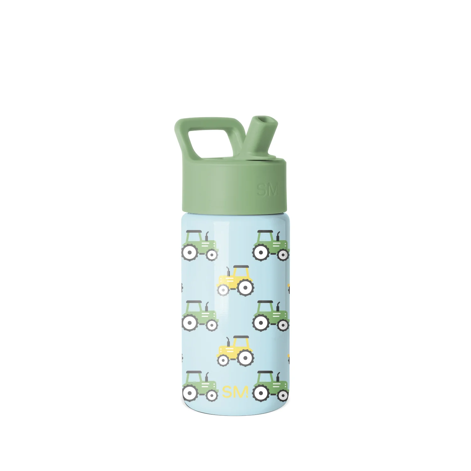 Simple Modern Summit Kids Water Bottle with Straw Lid - 14oz Tractor Fun