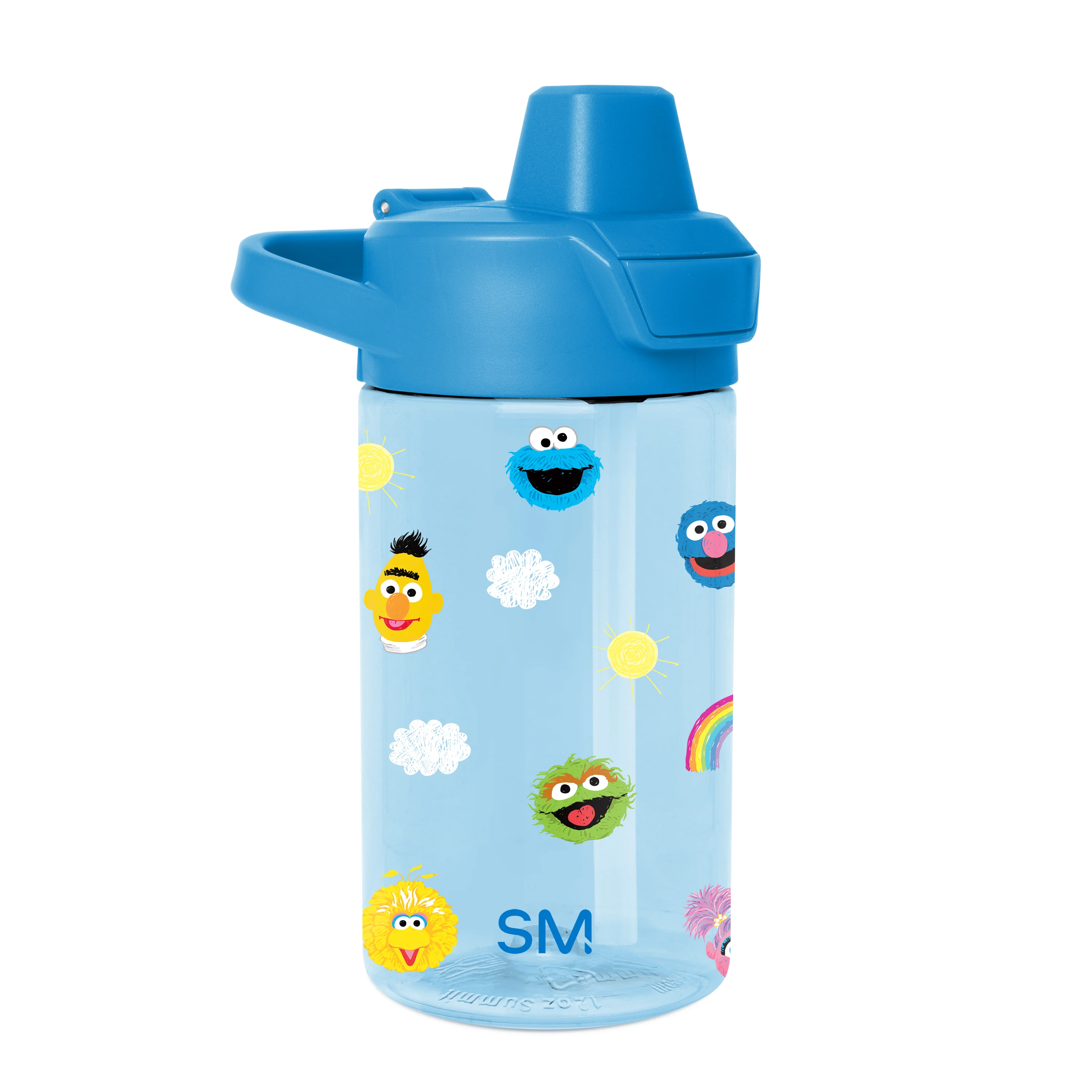 Simple Modern Summit Kids Plastic Water Bottle with Simple Flip Straw Lid - 12oz Sesame Street Pals