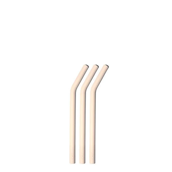 bkr PUFF TEENY BOTTLE STRAWS 250ML (8OZ) SET OF THREE