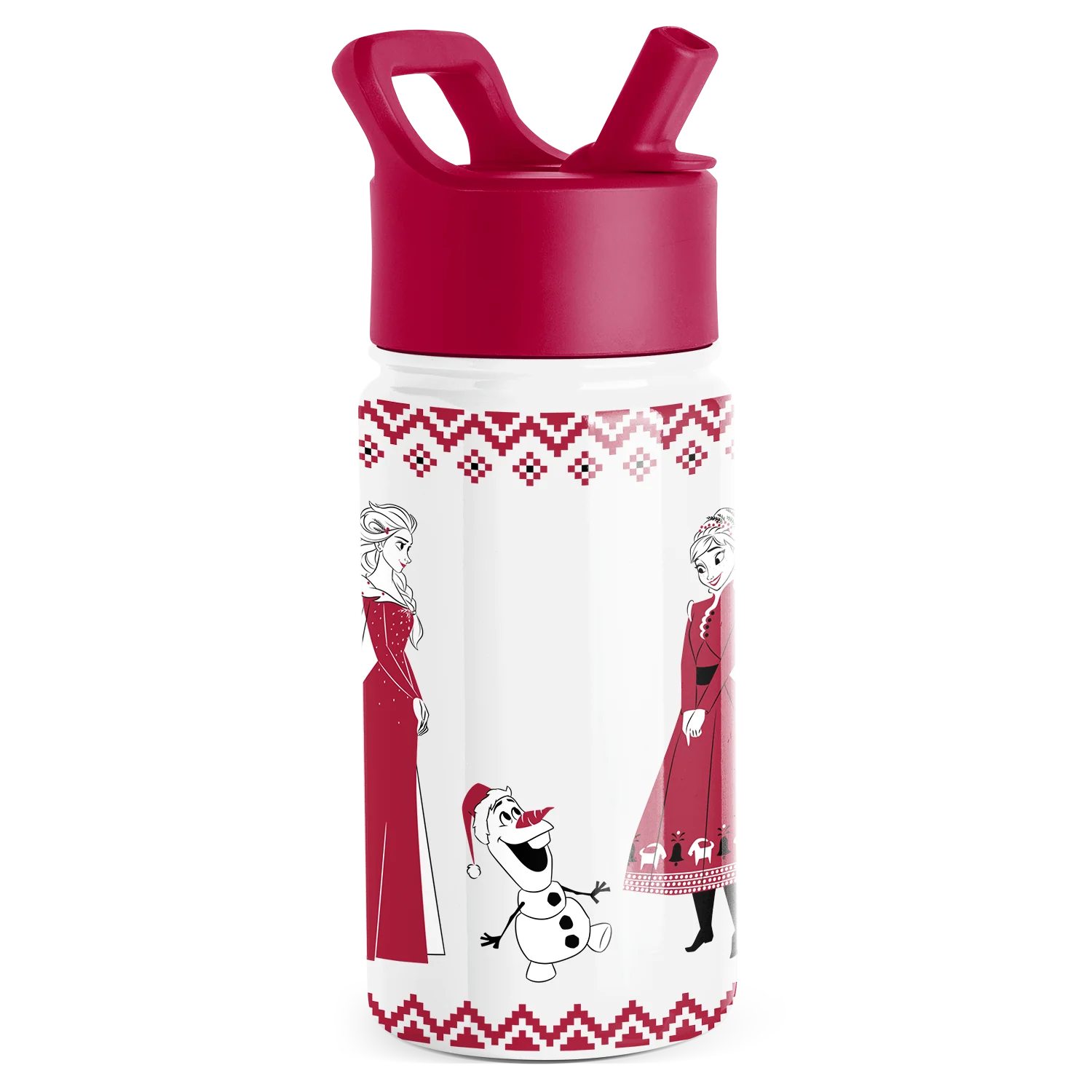 Simple Modern Summit Kids Water Bottle with Straw Lid - 14oz Frozen Red Dress Winter