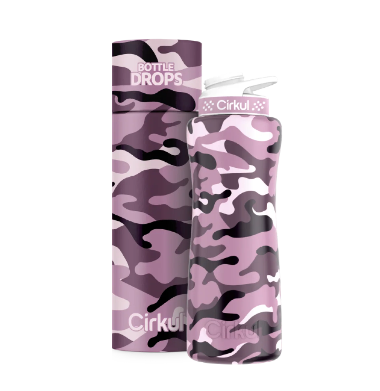 Cirkul Limited Edition: 32oz. Wildflower Camo Stainless Steel Bottle & Lid