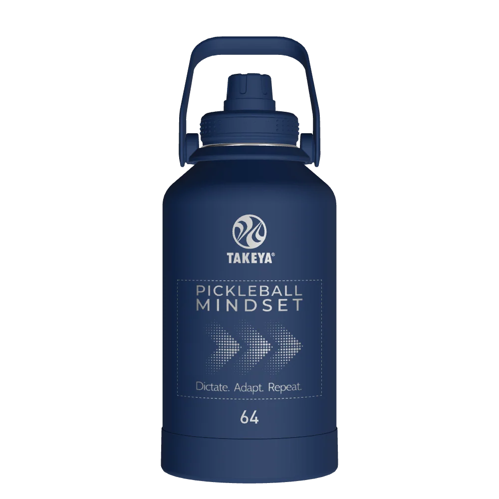 Takeya Actives Water Bottle With Spout Lid - 64oz Midnight - Model 51114-TAKEYA-ACTIVES-WATER-BOTTLE-WITH-SPOUT-LID-CUSTOMIZED-388-64OZ-MIDNIGHT