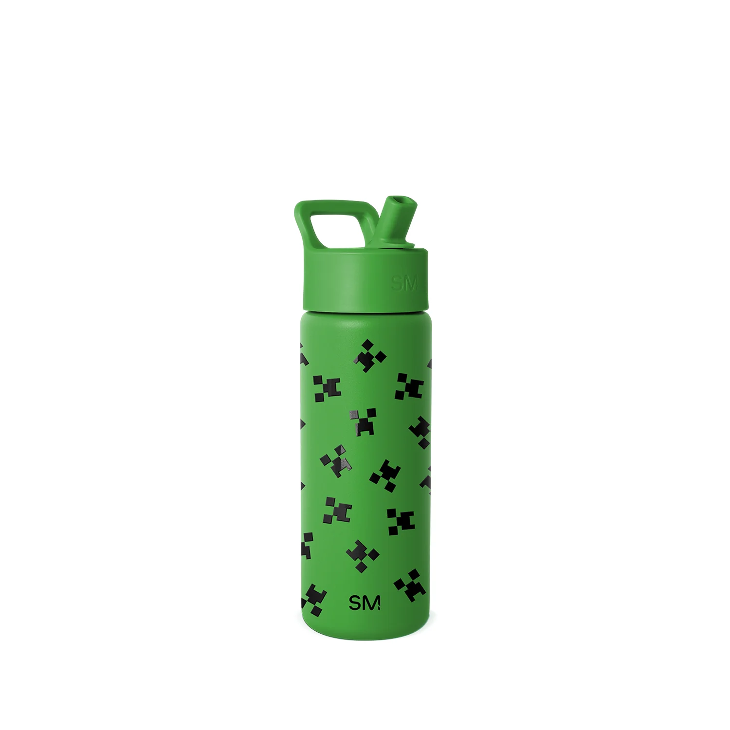 Simple Modern Summit Kids Water Bottle with Straw Lid - 18oz Minecraft Creeper