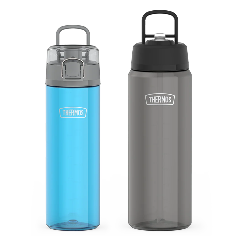 THERMOS 26oz Spout Lid & 32oz Straw Lid Tritan™ Water Bottle Bundle - Teal & Smoke