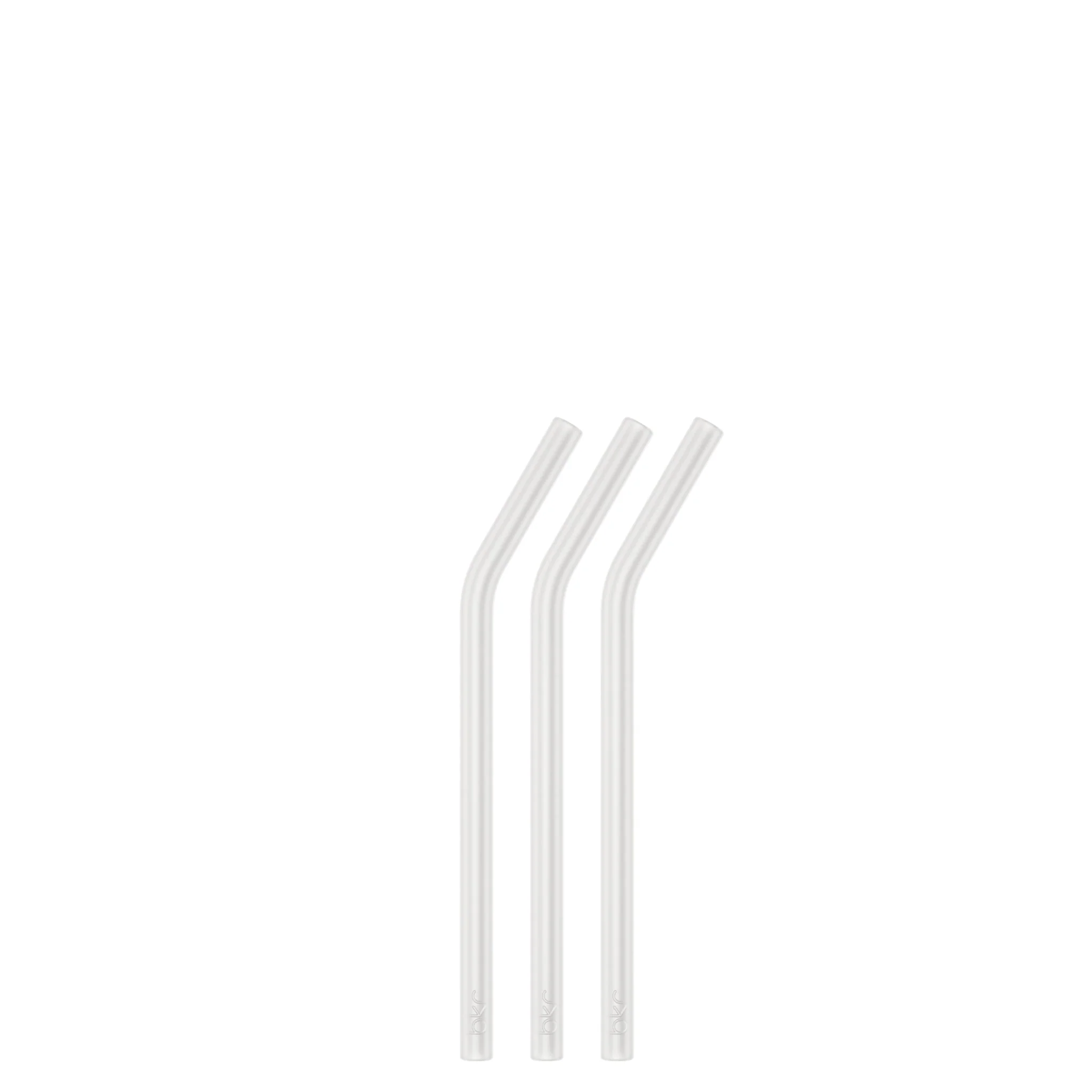 bkr FROST TEENY BOTTLE STRAWS 250ML (8OZ) SET OF THREE