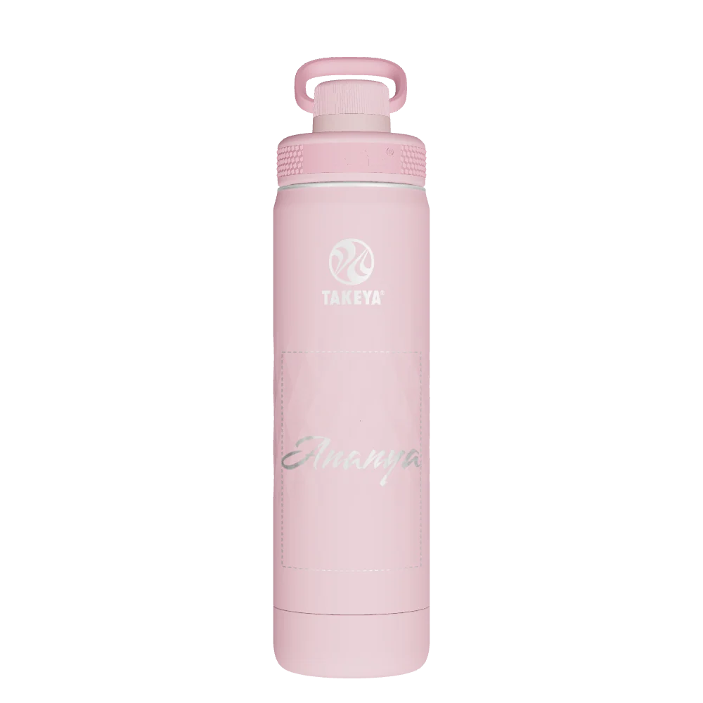 Takeya Sport Water Bottle - 22oz Peony Spout - Model 51321-TAKEYA-SPORT-WATER-BOTTLE-CUSTOMIZED-6-22OZ-PEONY-SPOUT