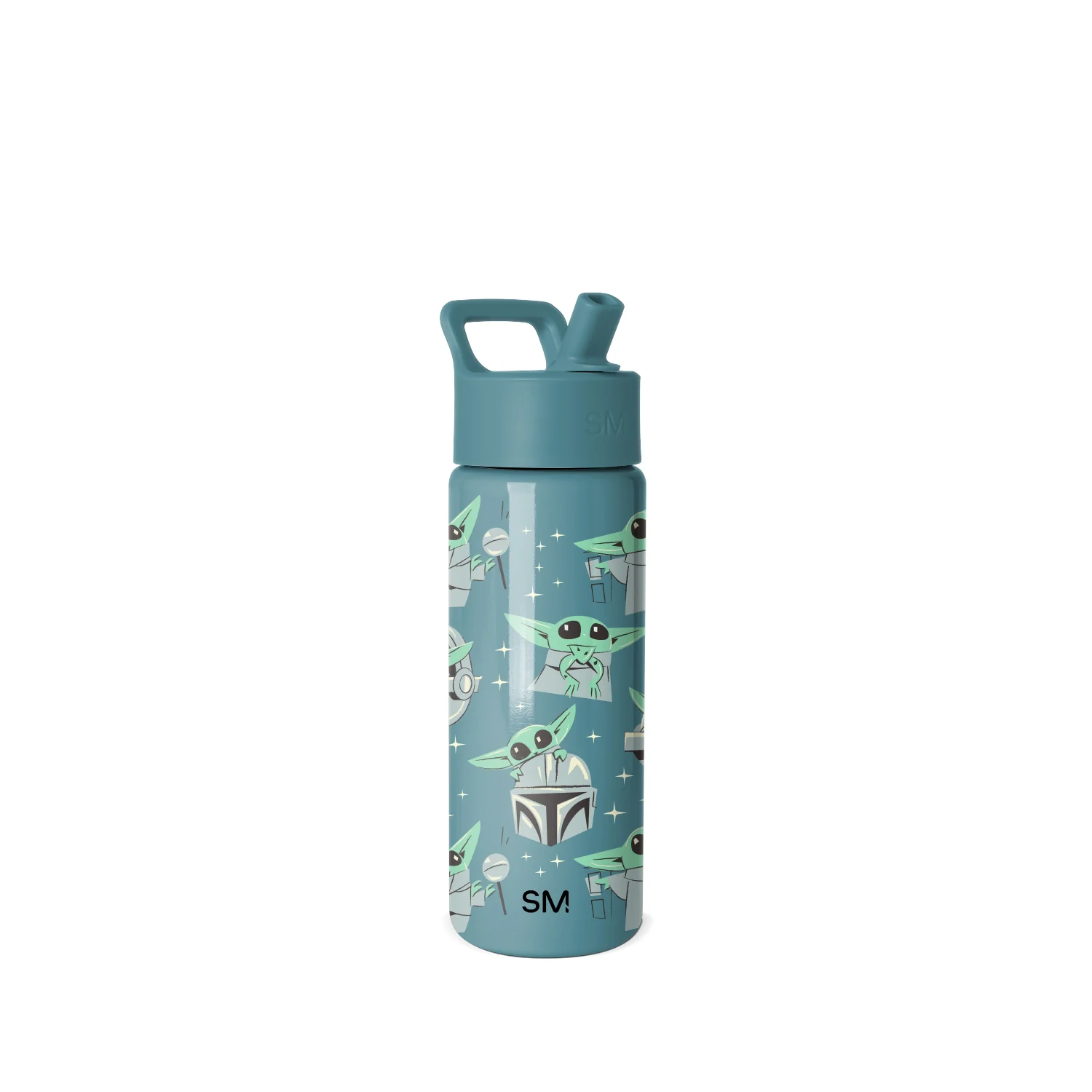Simple Modern Summit Kids Water Bottle with Straw Lid - 18oz Grogu Doodle