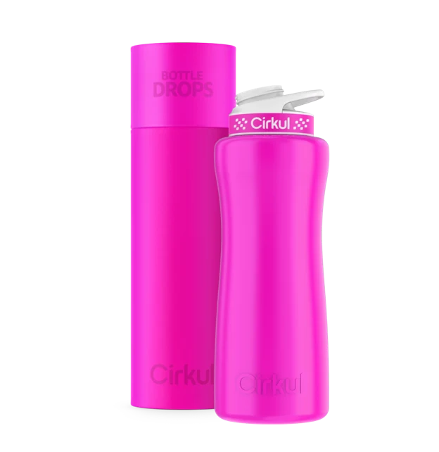 Cirkul Limited Edition: 32oz. Neon Fuchsia Stainless Steel Bottle & Lid
