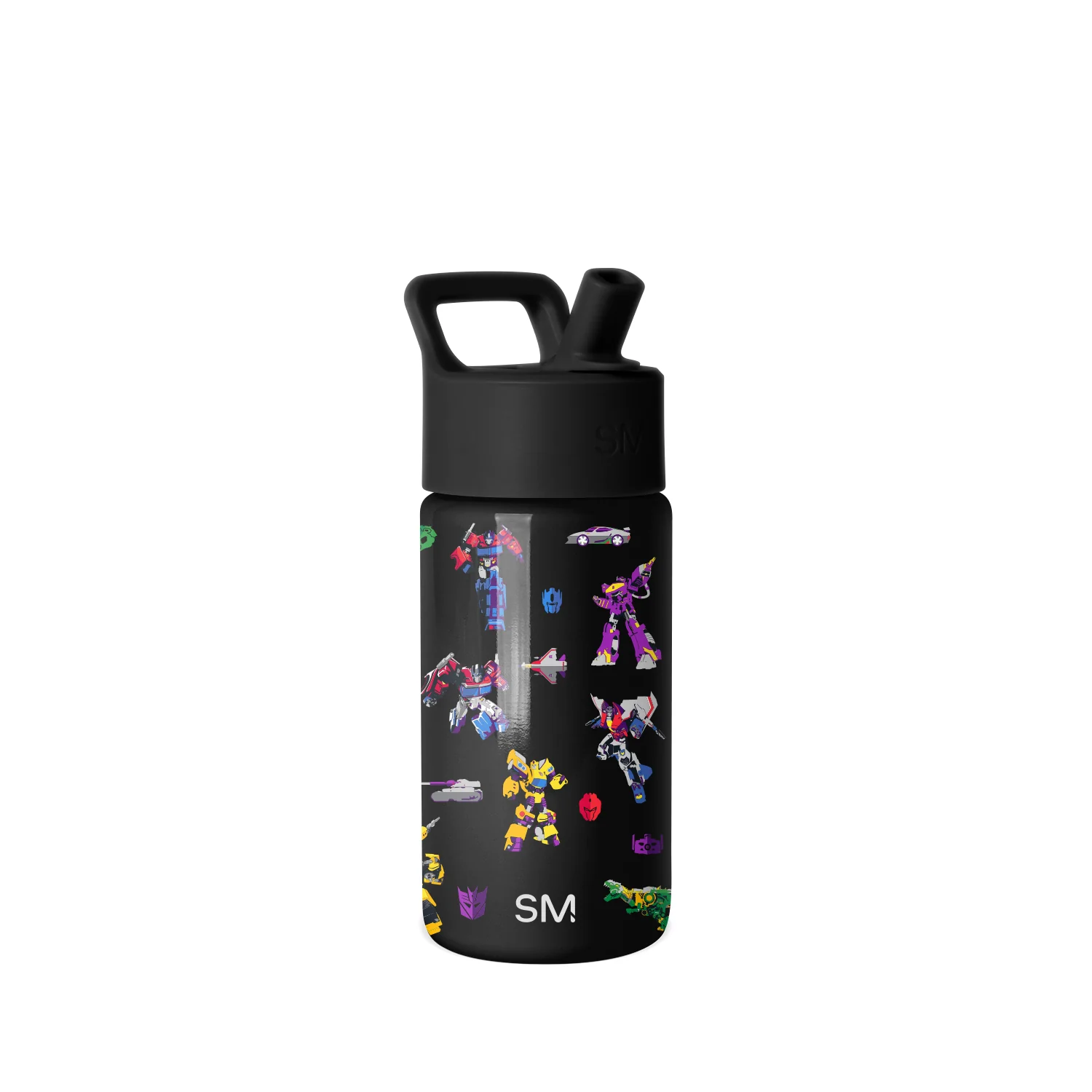 Simple Modern Summit Kids Water Bottle with Straw Lid - 14oz Transformers Block Nation