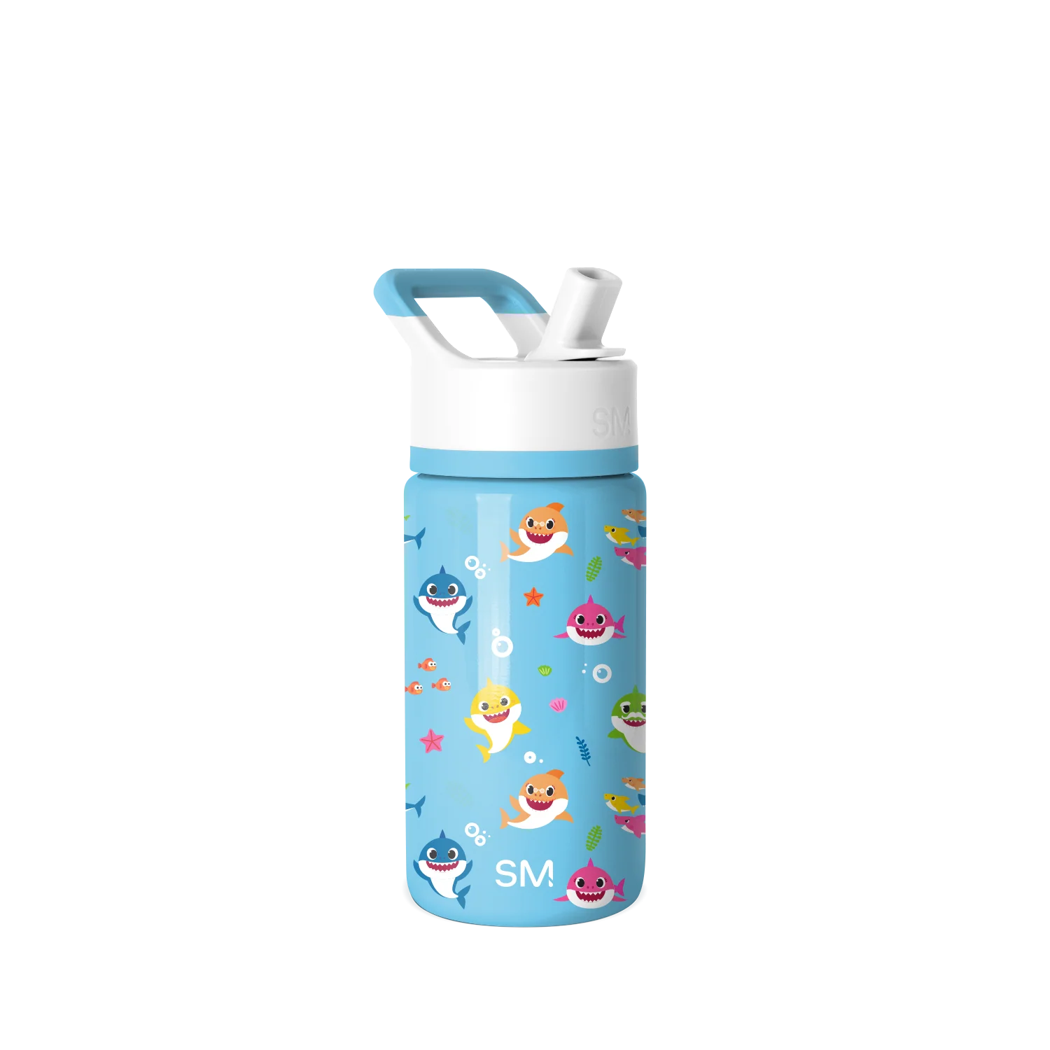 Simple Modern Summit Kids Water Bottle with Straw Lid - 14oz Baby Shark Friends