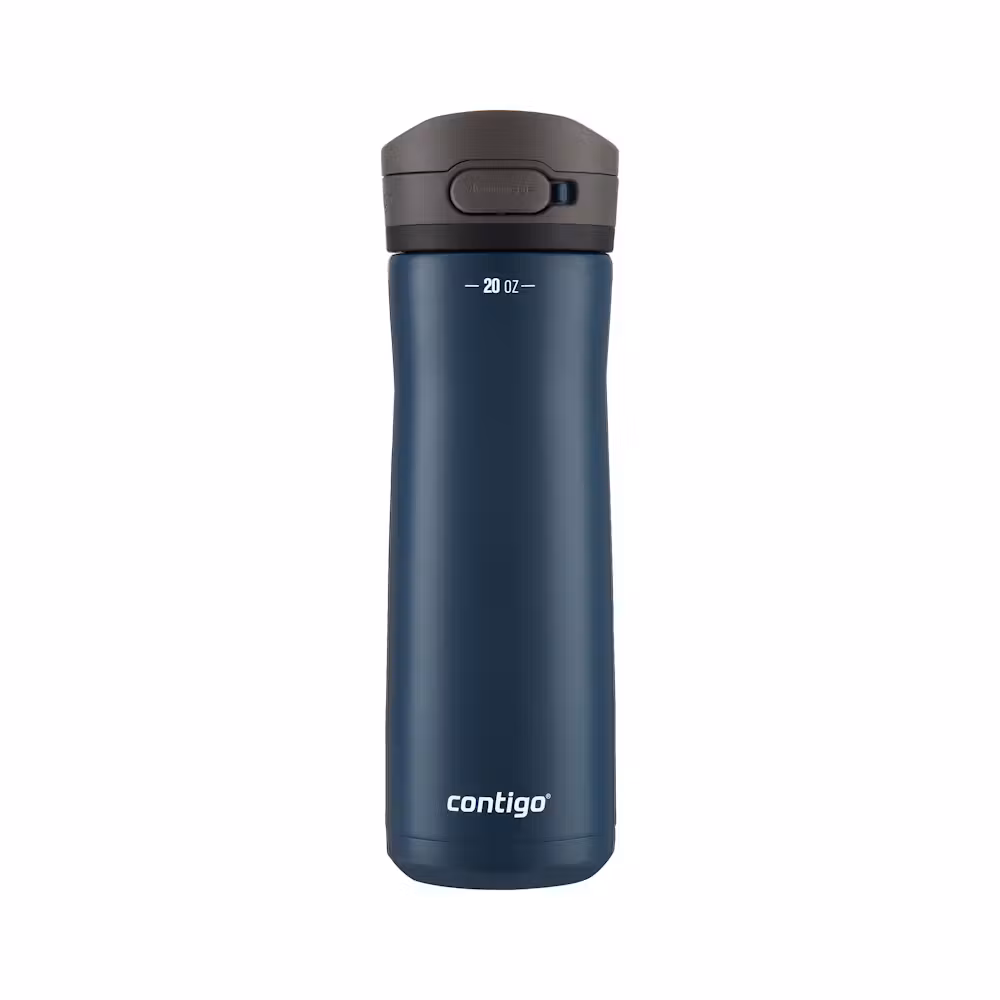Contigo Jackson Chill 2.0 Water Bottle with AUTOPOP Lid | Stainless Steel Water Bottle, 20oz., Blueberry Opaque