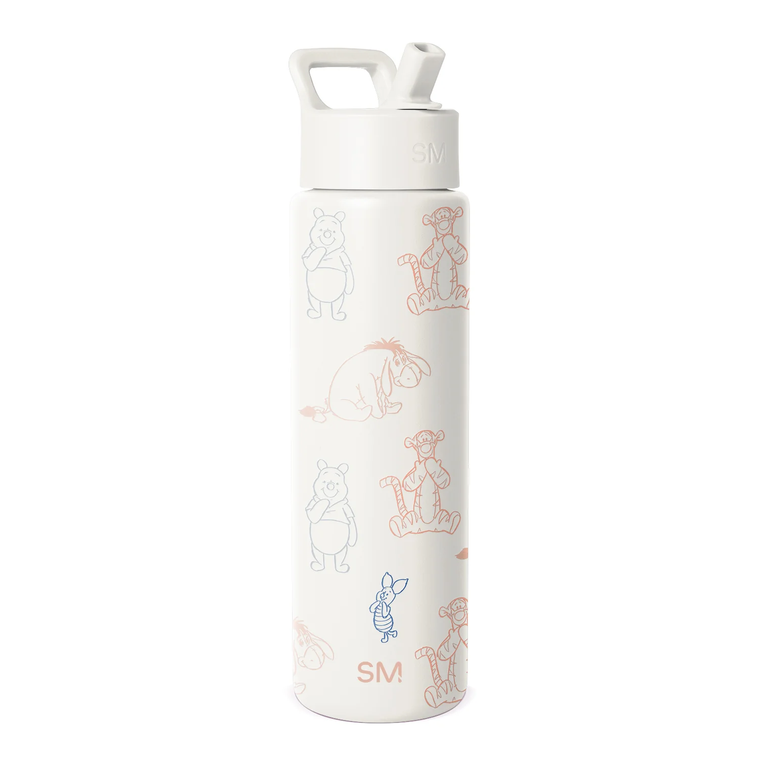 Simple Modern Summit Water Bottle with Straw Lid - 30oz Winnie the Pooh Doodles